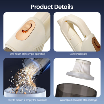 CapyBud Handheld Vacuum Cordless